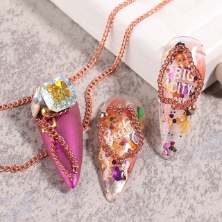 Khay xích trang trí móng 6 màu cơ bản nhất tạo vô số mẫu nail đẹp