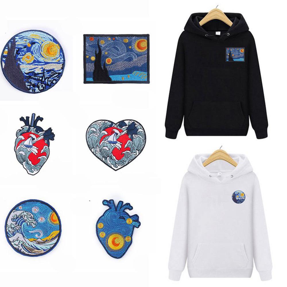 Sticker Ủi Thêu Hình Tranh Van Gogh