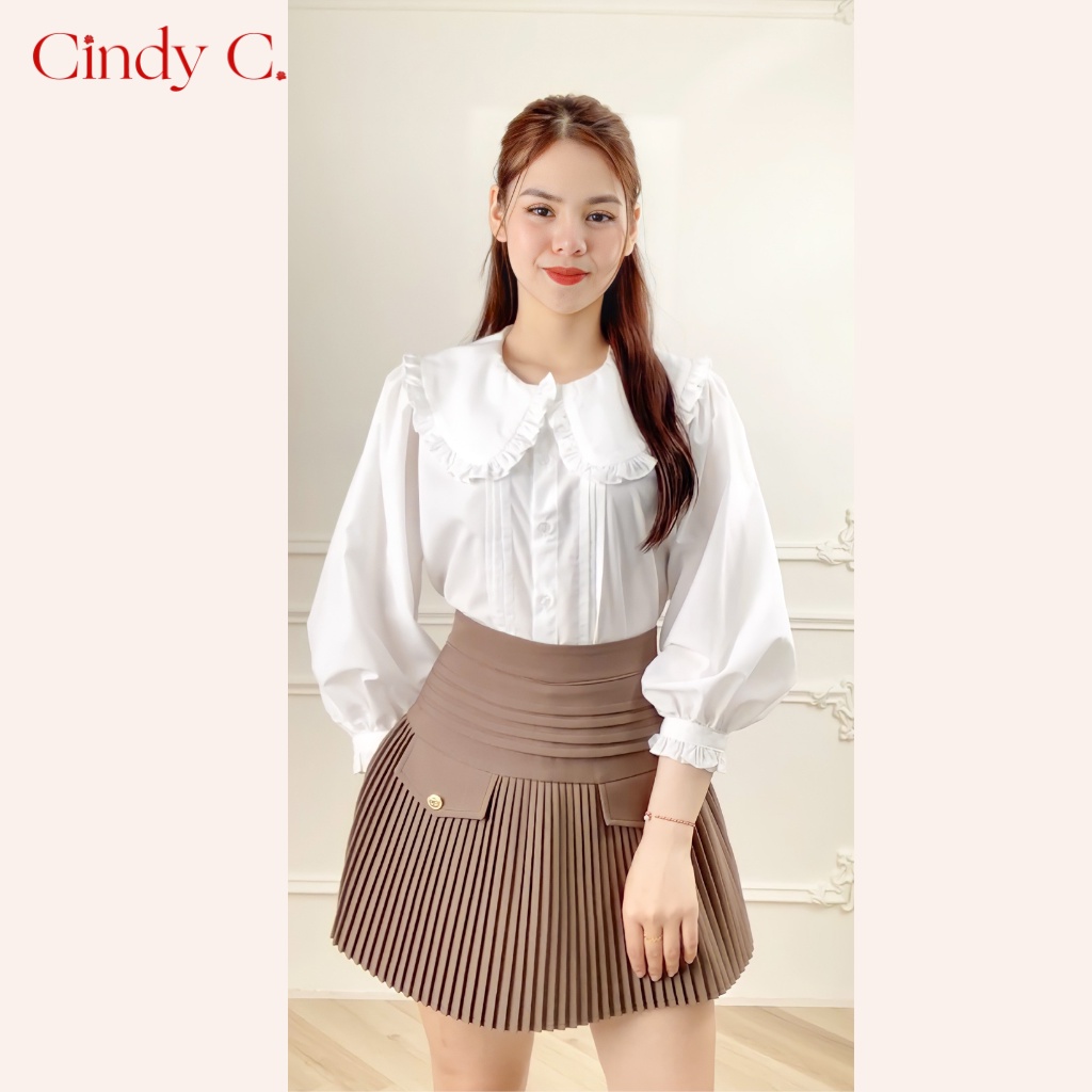 [CINDY 134] Áo Tansy CINDY C Chất Liệu Kate Thiết Kế Sang Trọng Nữ Tính 22104