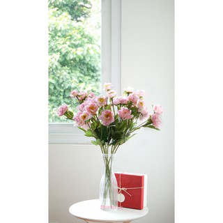 Hoa lụa 🌸  | Hoa MẪU ĐƠN CÔNG CHÚA với sắc hồng phấn đẹp thanh nhã