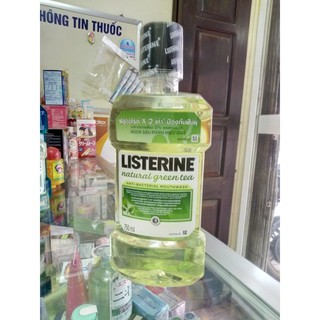 nước súc miệng Listerin 750ml trà xanh