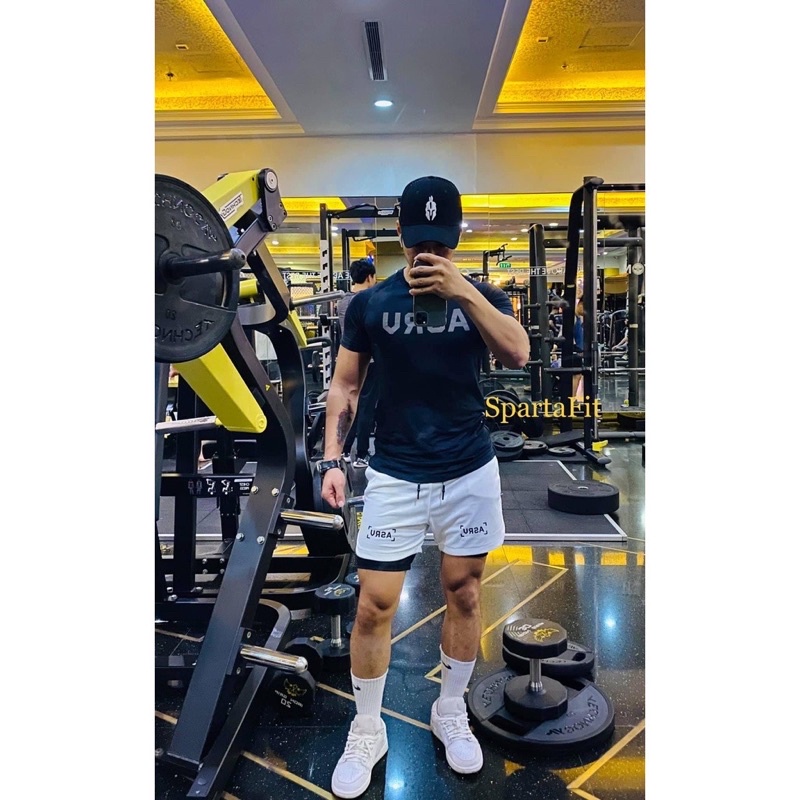 Set Áo Quần Tập Gym Nam ASRV Áo và Quần 2 lớp