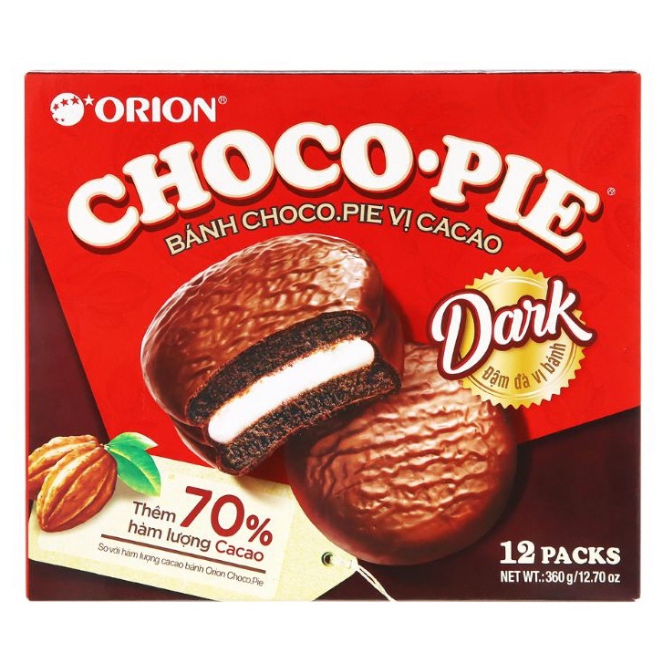 Hộp 12 cái bánh Chocopie 360 - 396g