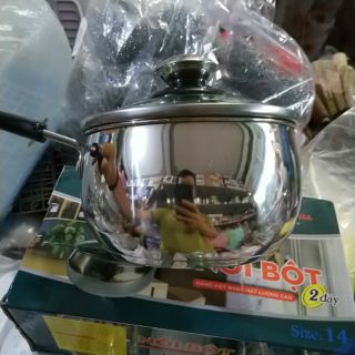 Nồi bột 2 đáy Hoàng Gia 14cm
