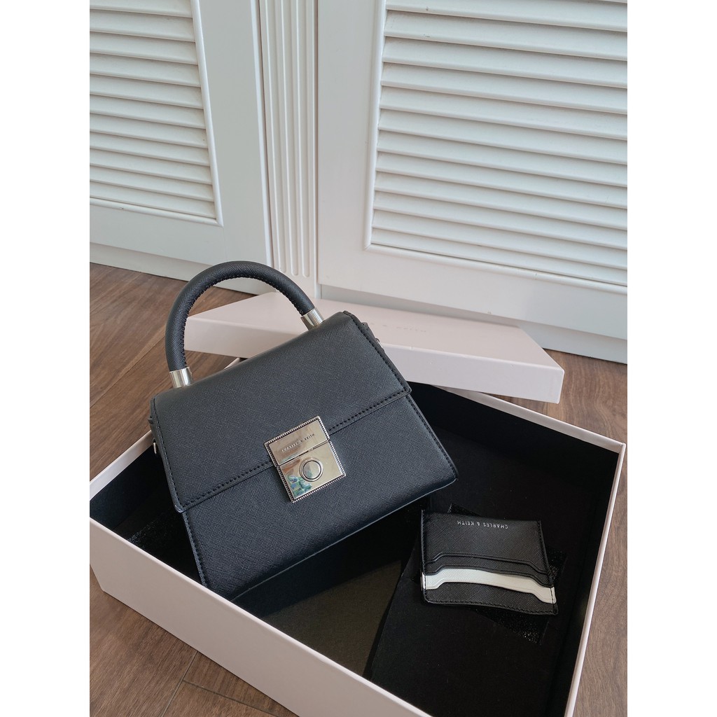 Túi Xách Nữ CNK Da Xước Thời Trang Có Quai Đeo Đính Kèm