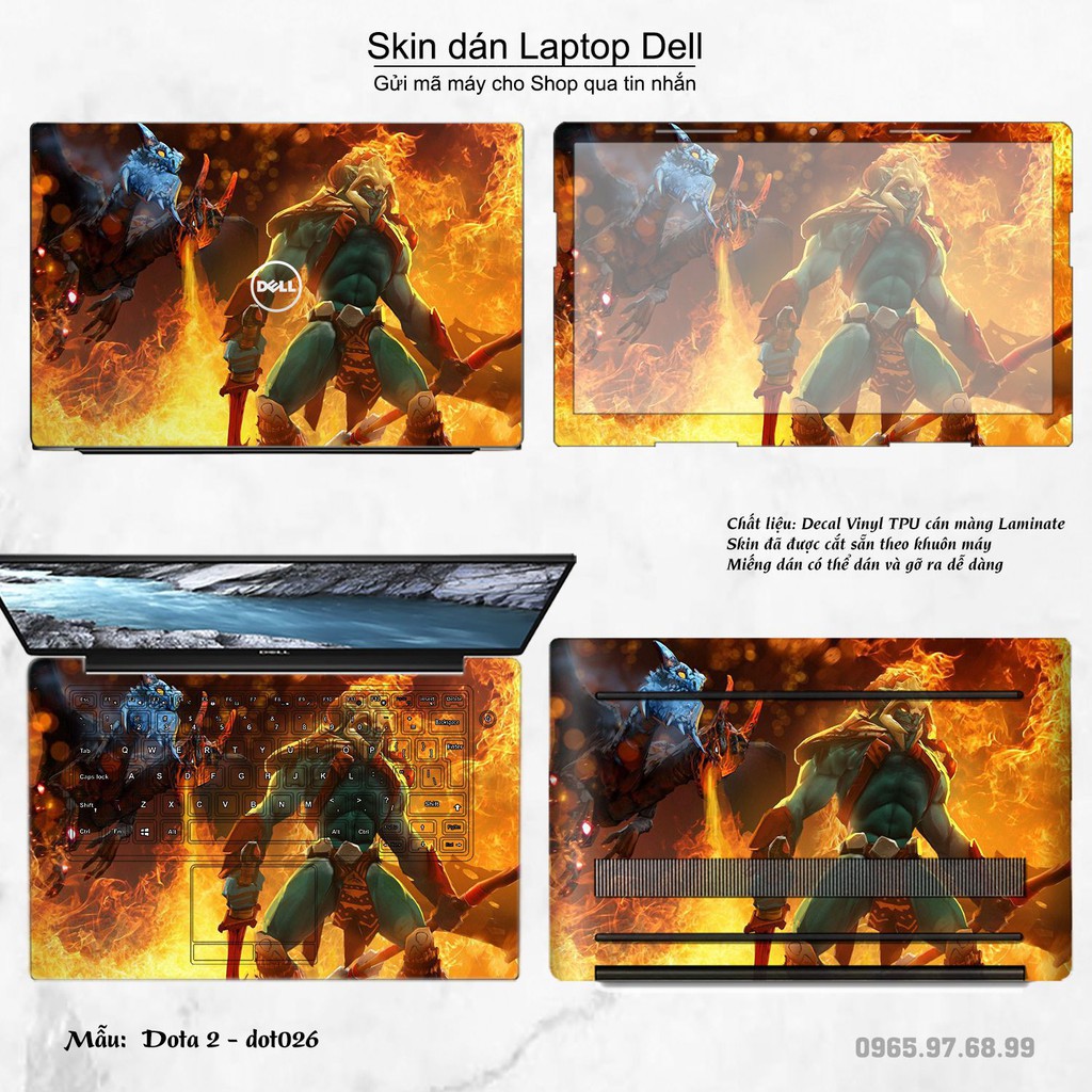 Skin dán Laptop Dell in hình Dota 2 _nhiều mẫu 5 (inbox mã máy cho Shop)