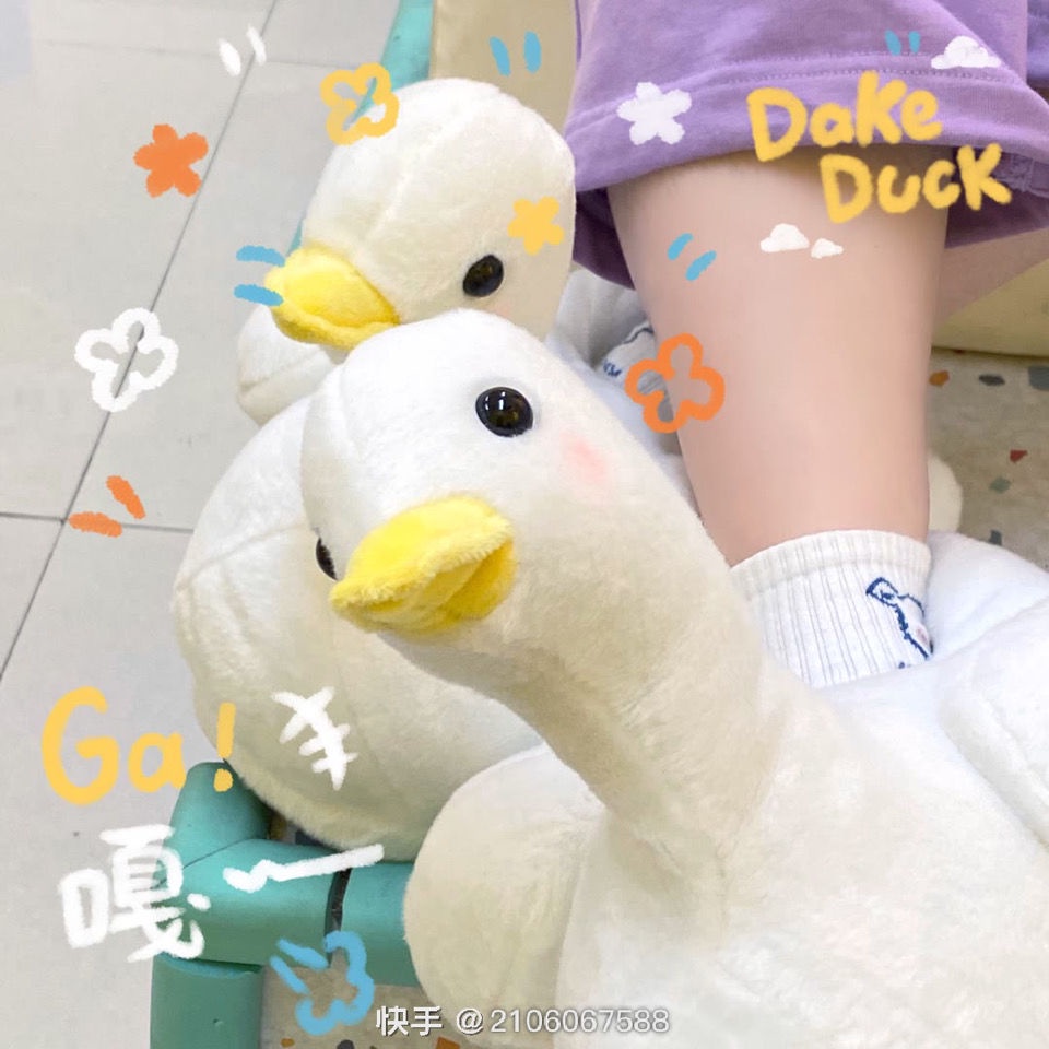 Dép Cotton Phối Lông Xù Dày Dặn Ấm Áp Hình Chú Vịt Con Đáng Yêu