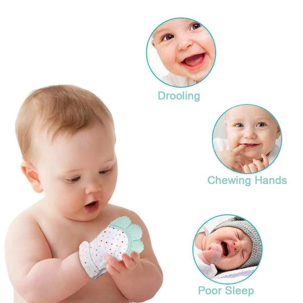 Găng tay, bao tay gặm nướu chính hãng Teether cho bé trai bé gái