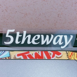 Decal ủi chữ 5THEWAY cá tính | Logo Sticker Patch in áo ủi trực tiếp lên vảI