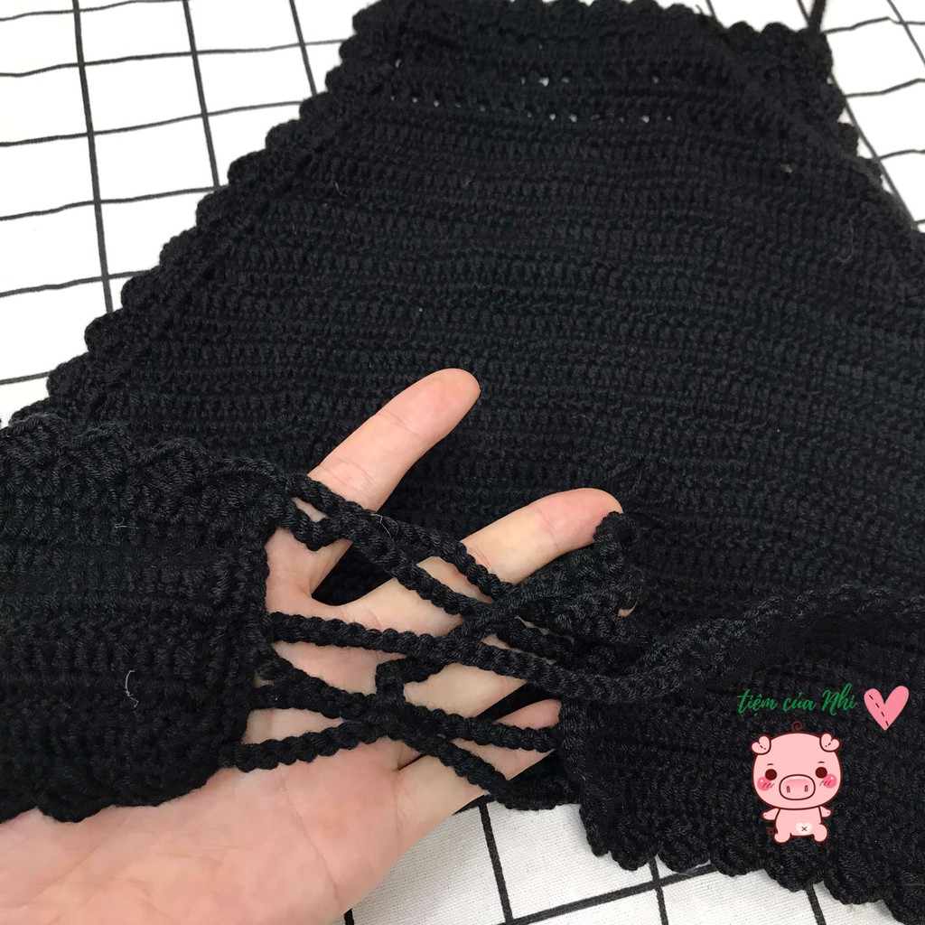 Bikini len cột dây đi biển dành cho nữ phong cách Hàn Quốc Tiệm Của Nhi BKN01 | BigBuy360 - bigbuy360.vn