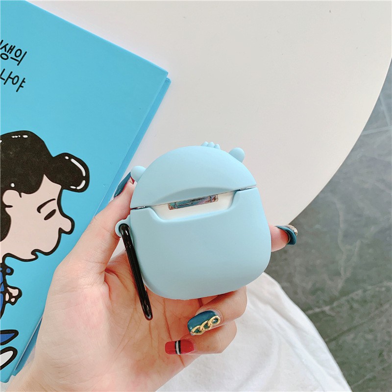 Case Airpod - Ốp Tai Nghe Hình Lovely Penguin -Chim Cánh Cụt Phù Hợp Với Airpods 1-2