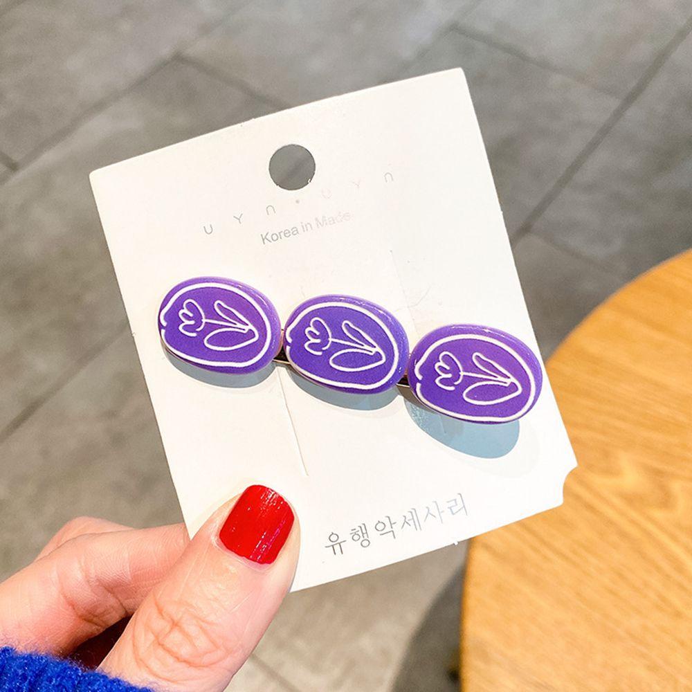 Kẹp Tóc Họa Tiết Hoạt Hình Trái Cherry Bằng Acrylic Xinh Xắn WMES15H