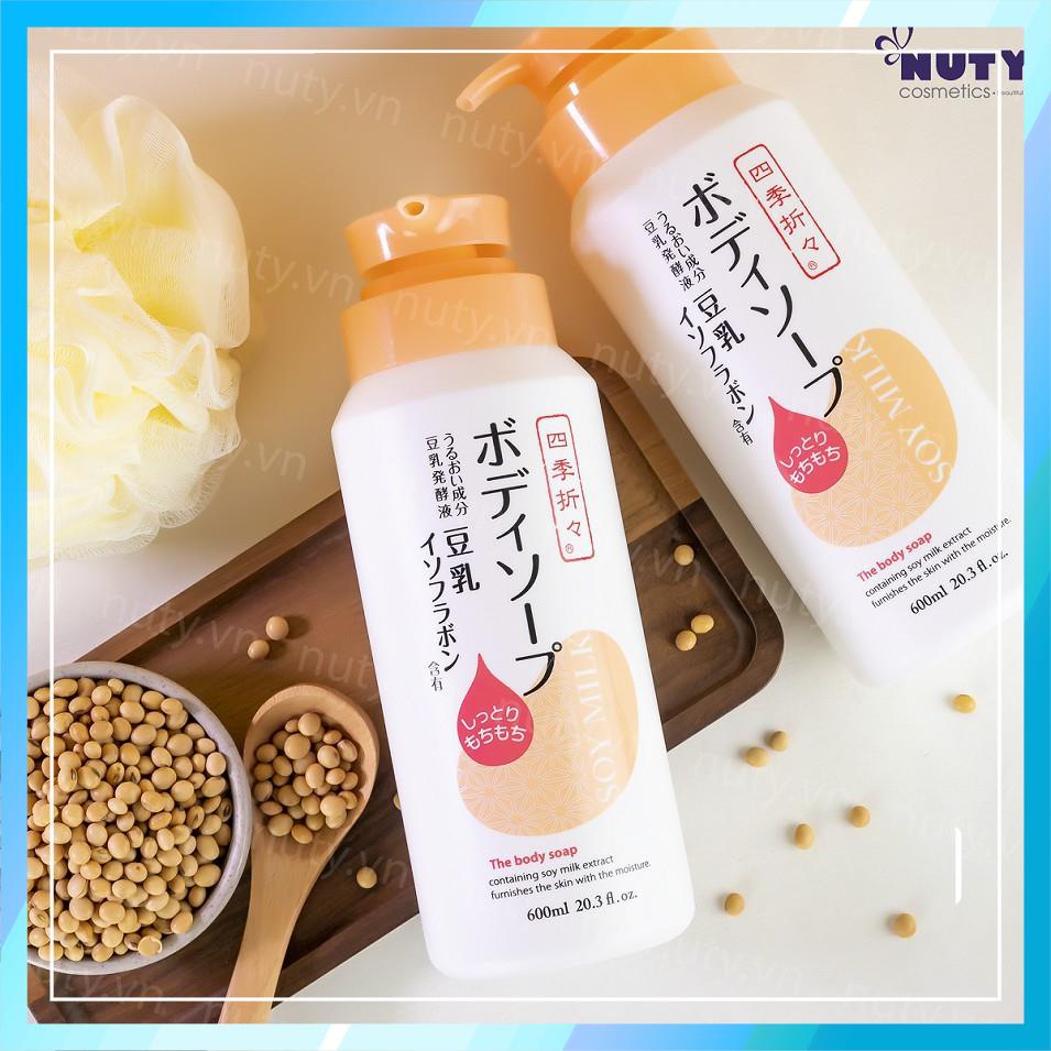 Sữa tắm dưỡng ẩm sữa đậu nành Soy Milk The Body Soap nhật bản 600ml | BigBuy360 - bigbuy360.vn