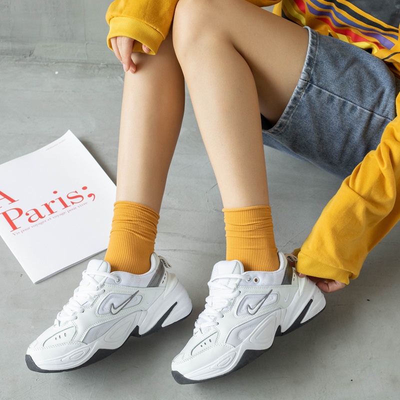 Vớ Nhung Mỏng Màu Trơn Phong Cách Nhật Bản Mới Cho Nữ