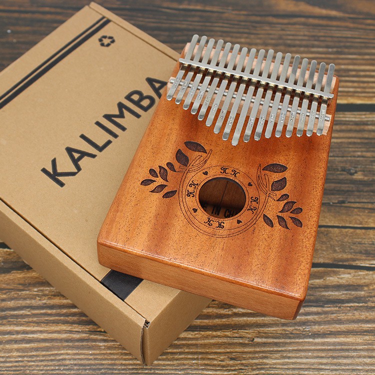 Đàn kalimba 17 phím K-M17 Gỗ phong lá vàng Tặng phụ kiện