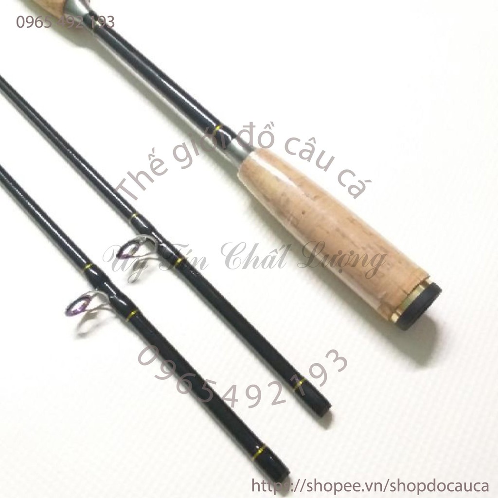 Cần câu cá 2m1 máy ngang FISHING ROD 2 ngọn ( rẻ vô địch )