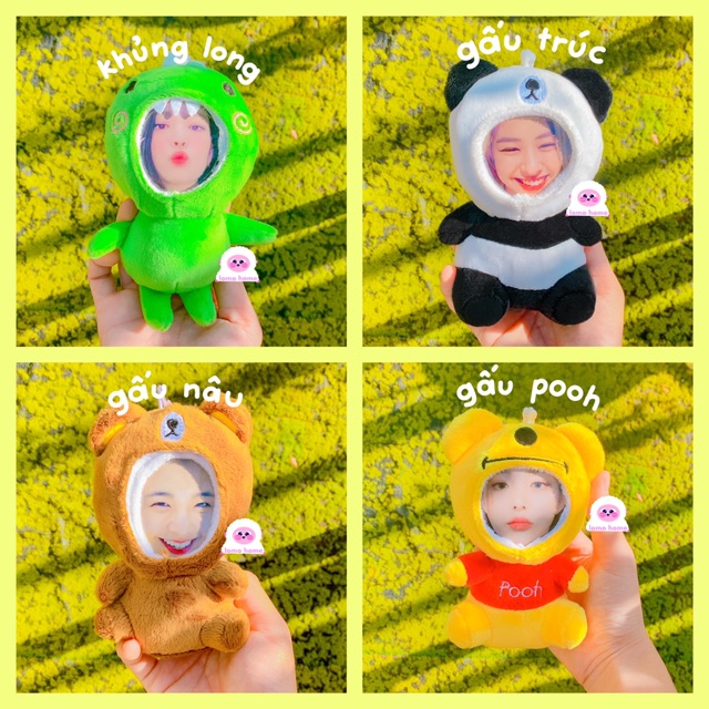 Gấu Bông Móc Khóa In Ảnh Lomo Home