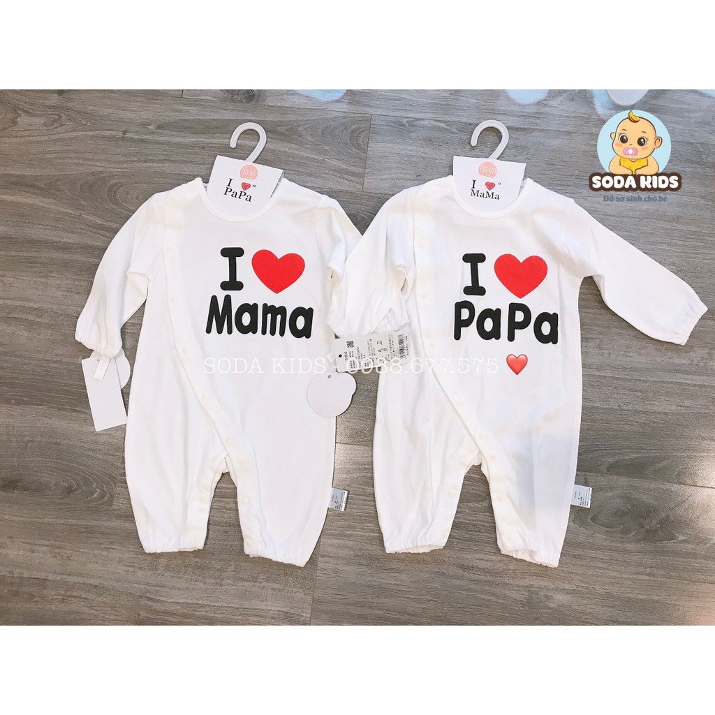 Body liền cho bé i love papa mama