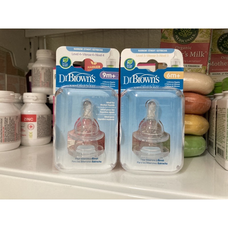 Núm ti thay thế Bình Dr Browns cổ hẹp size 3, 4