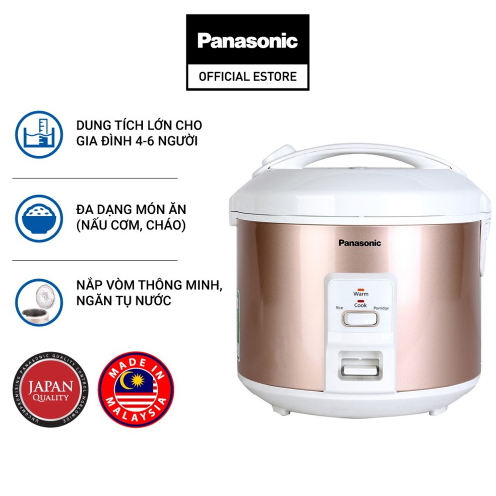 [Mã ELPANA09 giảm 5% đơn 500k] Nồi Cơm Điện Panasonic SR-MVP187HRA/ SR-MVP187NRA - Bảo Hành 12 Tháng - Hàng Chính Hãng