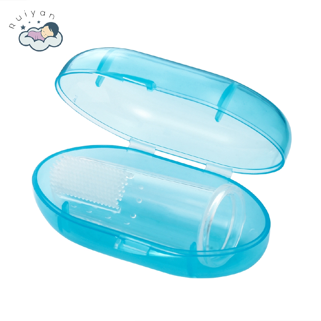 Bàn chải đánh răng bằng silicon tiện lợi cho bé