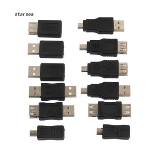 Set 12 đầu nối chuyển đổi cổng USB 2.0 đầu đực sang đầu cái chuyên dụng