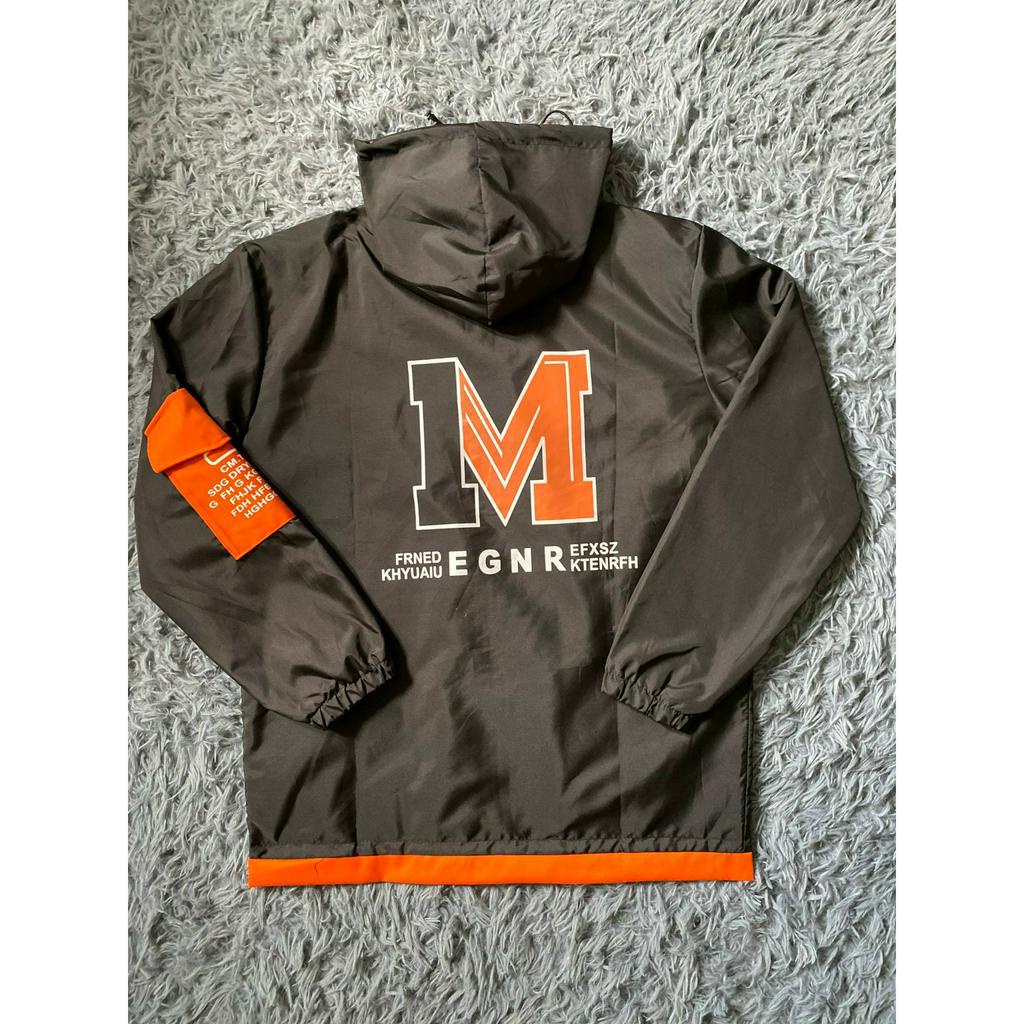 ÁO KHOÁC DÙ NAM CHỮ M LÓT MERO DÀY DẶN SHOP CHỤP THẬT CÓ TÚI TRONG