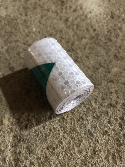 2 mét phản quang trắng+xanh lá