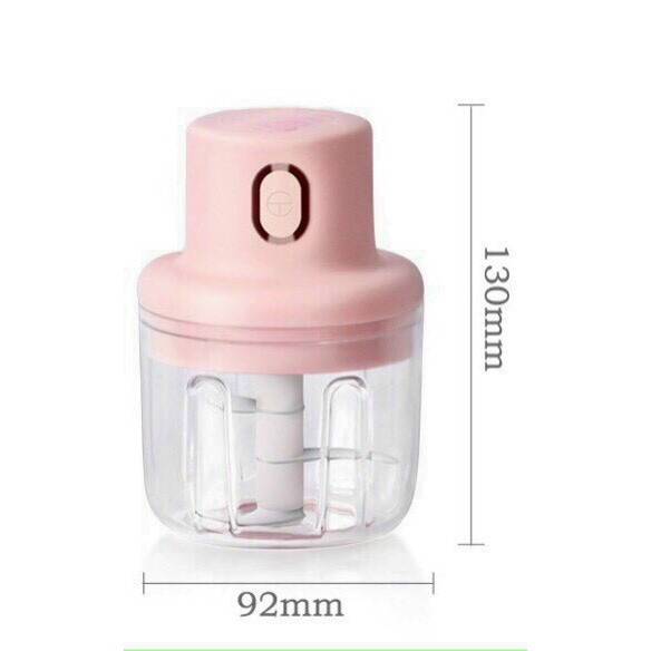 Máy say mini tích điện cầm tay dùng trong nhà bếp, Máy Say tỏi dung tích 250ml