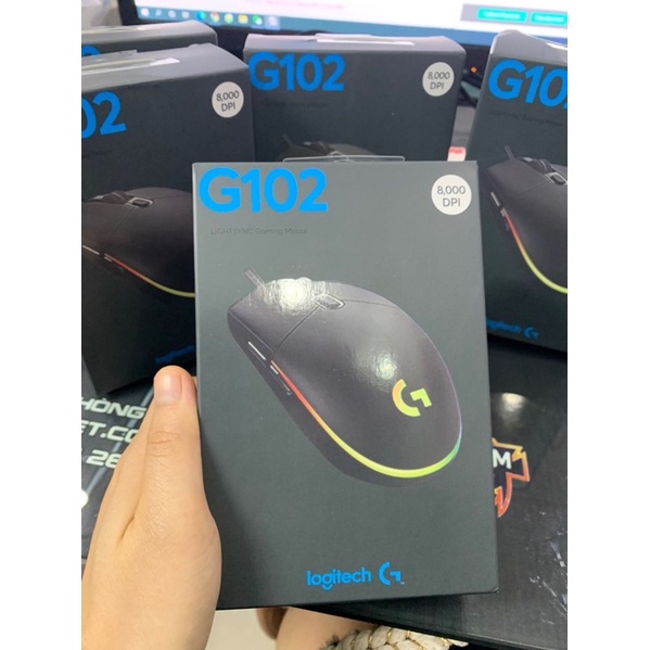 Chuột chơi game, chuột máy tính có dây LOGITECH G102 RBG Độ Chính Xác Cao 8000DPI [ Bảo Hành 12 Tháng 1 Đổi 1] Hàng OEM