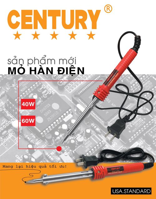 Cây mỏ hàn chì century chính hãng