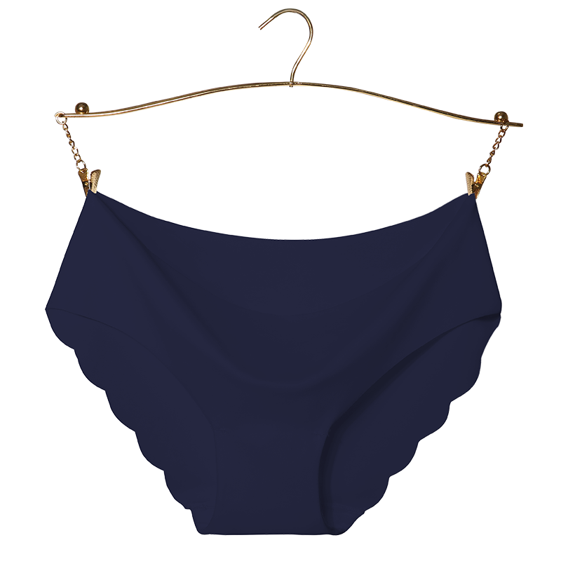 Quần lót cotton spandex đáy liền mạch vô hình cho nữ