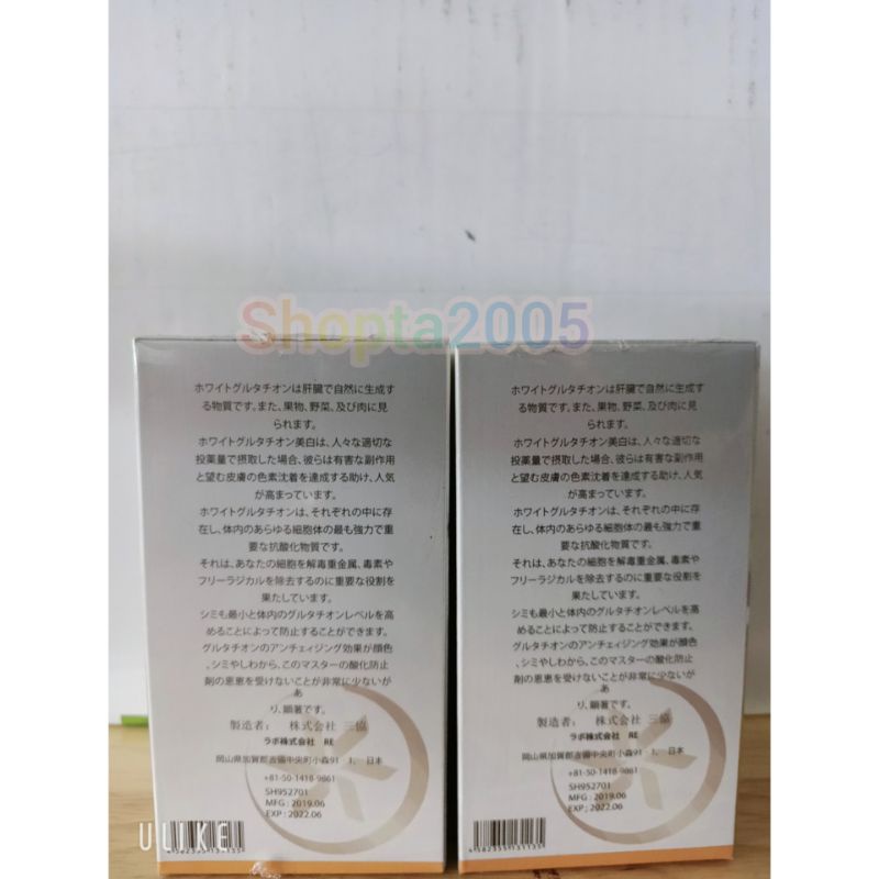 WHITE ORGANIC GLUTATHIONE - VIÊN UỐNG TRẮNG DA, MỜ NÁM kịp