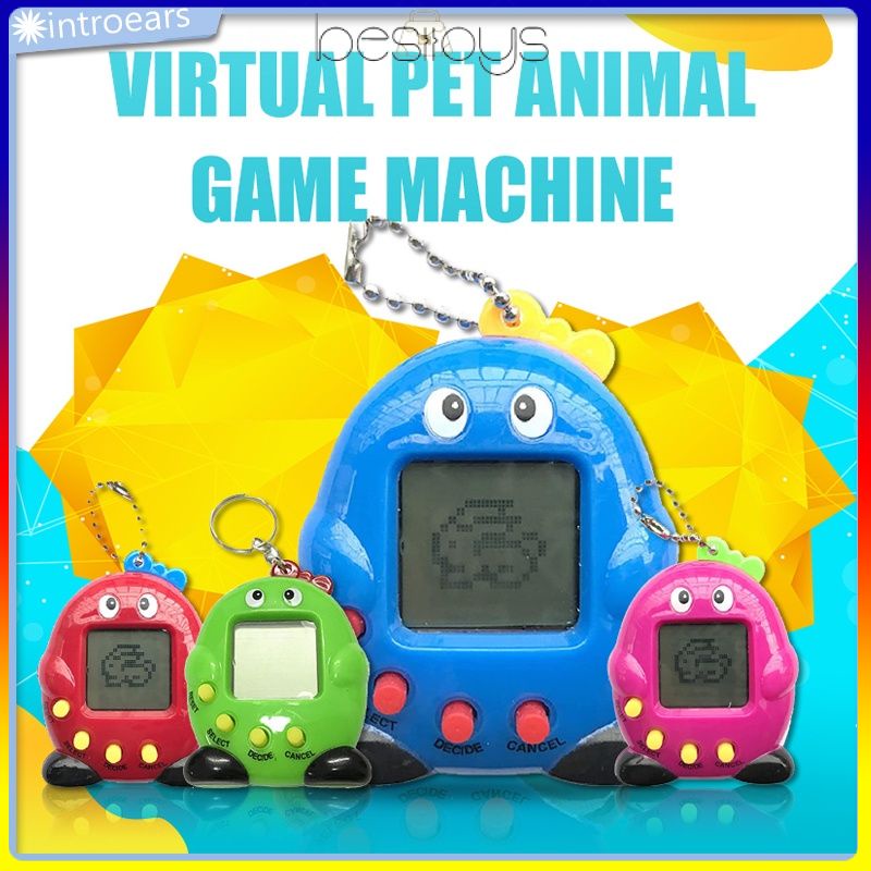 Máy chơi game nuôi thú ảo có móc khóa 90 trò chơi