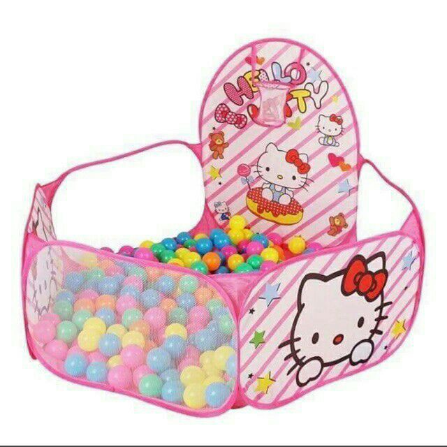 Lều Bóng Tự Bung Doremon, Hello Kitty + Tặng Kèm 100 Bóng