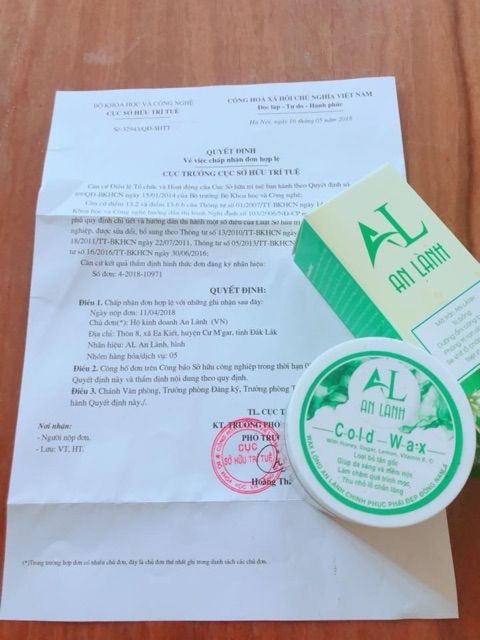 Wax lông An Lành 100% thiên nhiên ( Tặng giấy và 2 que lấy gel)