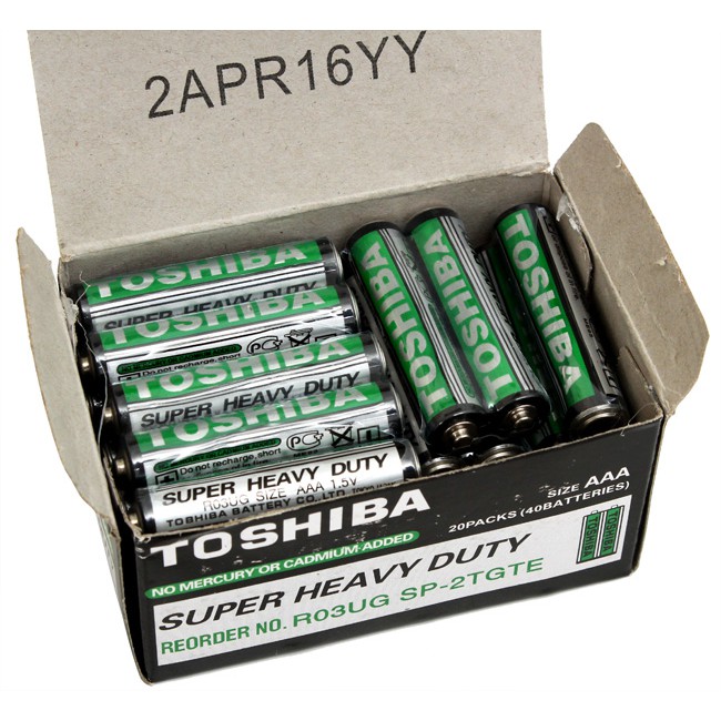 HỘP 40 VIÊN PIN TOSHIBA 3A CHÍNH HÃNG | Shopee Việt Nam