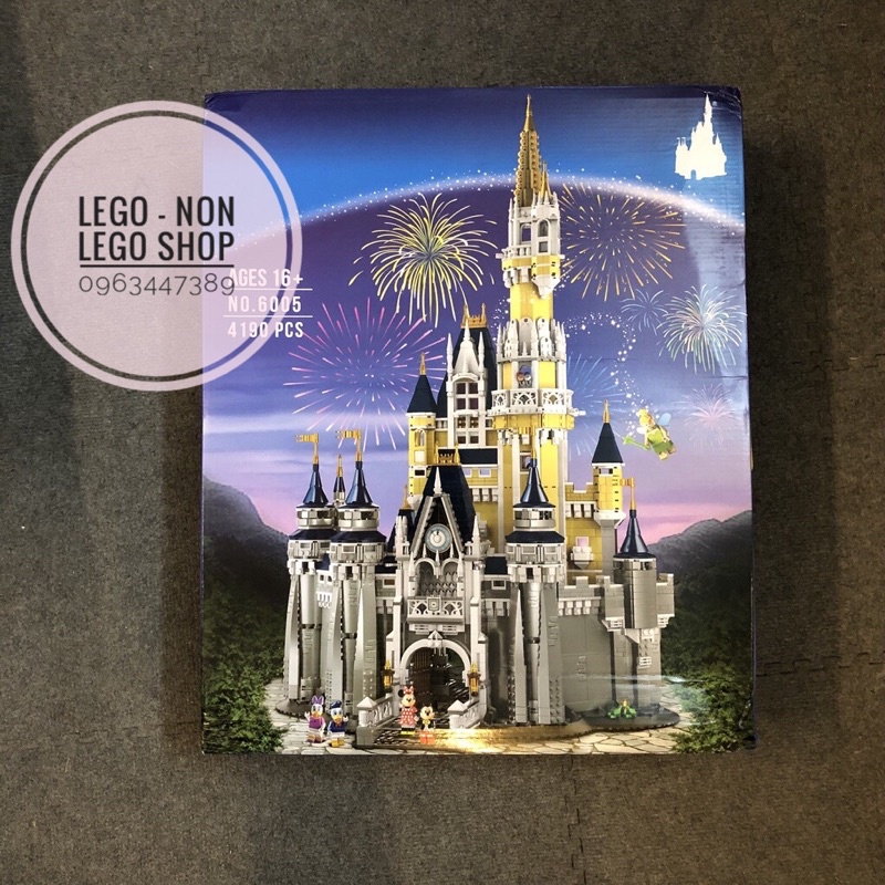 Đồ Chơi Xếp Hình Leji 1250 Tòa Lâu Đài Disney Castle 4080 Mảnh