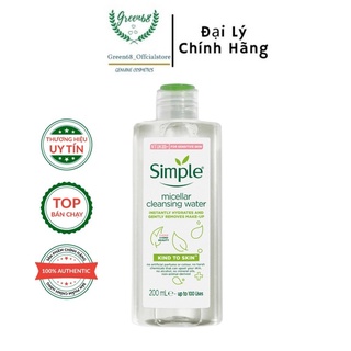 Nước Tẩy Trang Dịu Nhẹ Simple Kind To Skin Micellar Water 200ml
