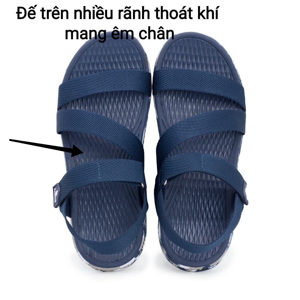 Dép quai ngang nam, giày sandal nữ FACOTA chính hãng xỏ ngón quai dù đi học