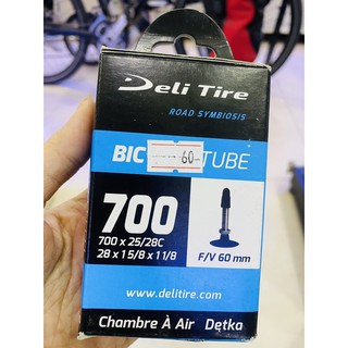 Ruột Xe Đạp DELI Tire 700 X 25 - 28c (Van Pháp - 60mm)