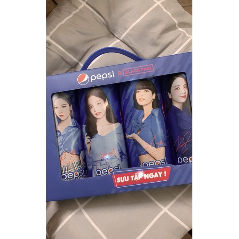 FULL BOX HỘP PEPSI x BLACKPINK XANH