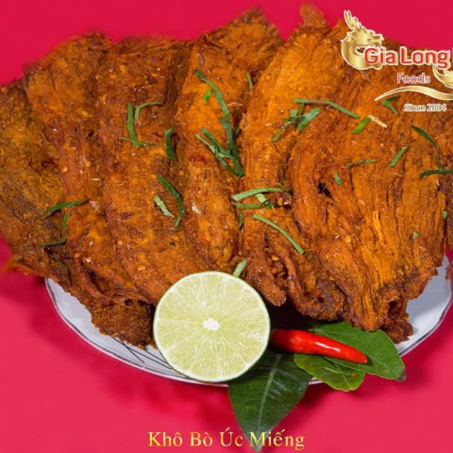 thịt lợn giả bò sấy khô gia long ký