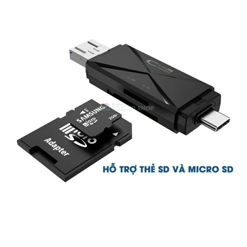 Đầu đọc thẻ nhớ SD và Micro SD chính hãng Titan model DT03.