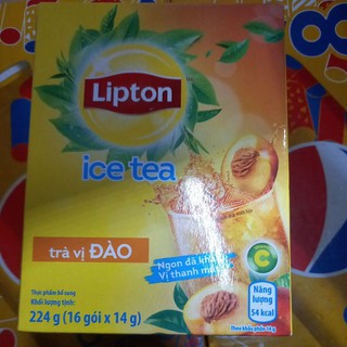 Trà lipton vị đào hộp 224g