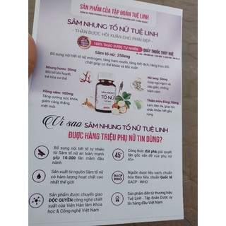 Sâm Nhung Tố Nữ Tuệ Linh