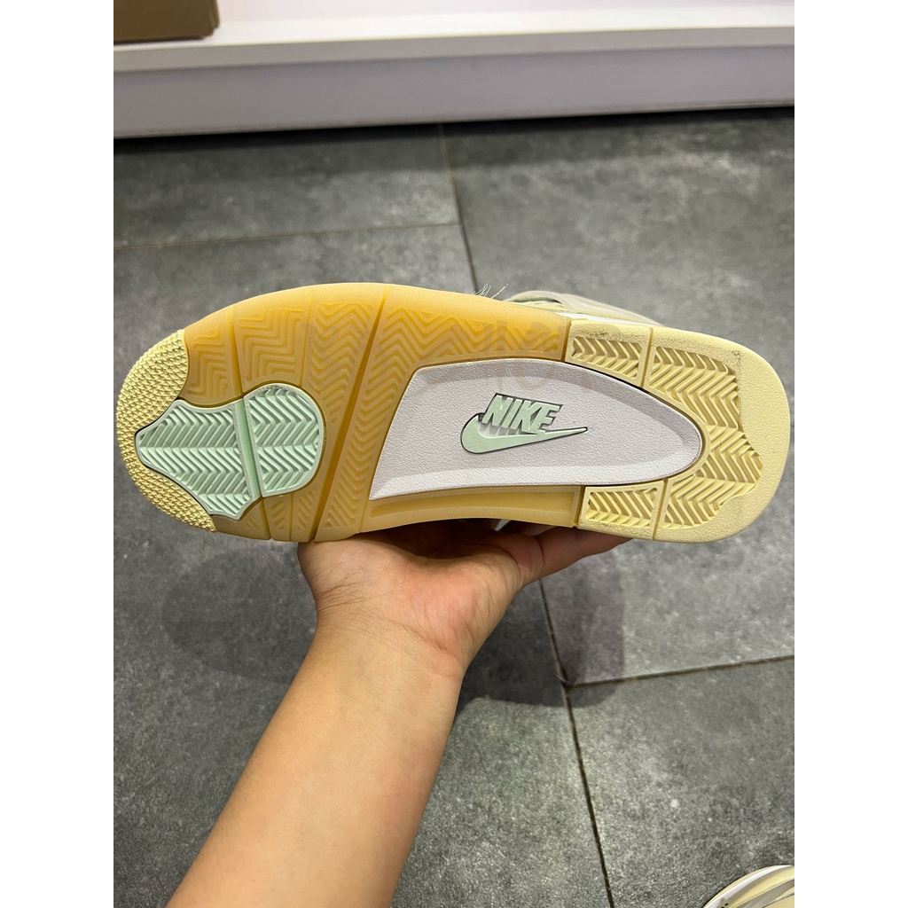 Giày thể thao AIR JORDAN 4 RETRO SAIL X OFF WHITE