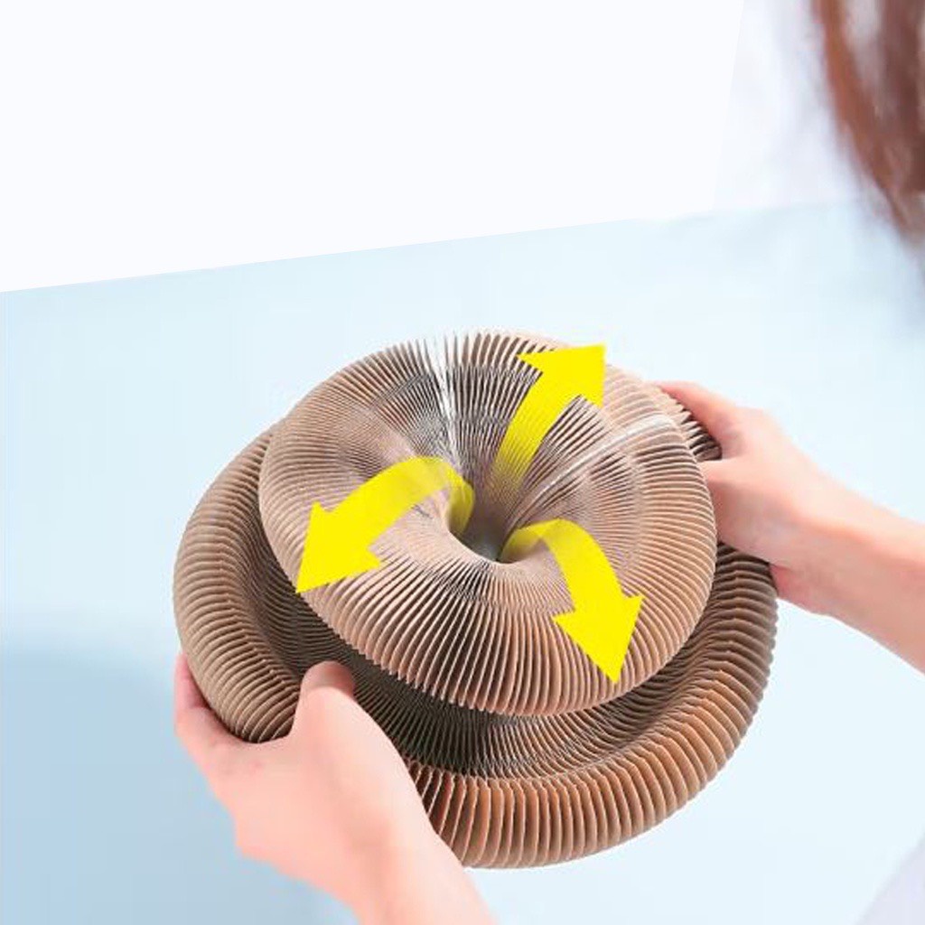 (TẶNG CỎ MÈO) Bàn Cào Ma Thuật, Đồ Chơi Mèo Biến Đổi Hình Dạng Kích Thích IQ Của Pet iu