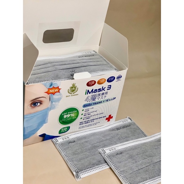 Combo 50c Khẩu trang y tế 4 lớp ,khẩu trang kháng khuẩn duy khánh | BigBuy360 - bigbuy360.vn