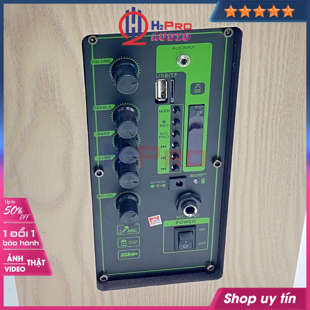 Loa karaoke di động, loa kéo bluetooth Sibee XY2208 hát karaoke cao cấp bass 20 200W, USB, thẻ nhớ, AUX - Shop H2pro